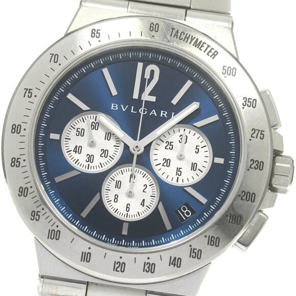 BVLGARI Diagono Verochissimo DG41SCH Chronograph Automatic Men's Watch_842620 - Picture 4 of 7